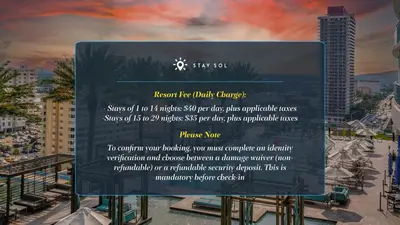 a sign for the beach at the disneyland resort at Stylish Apt - Beach View - Resort Access in Hollywood