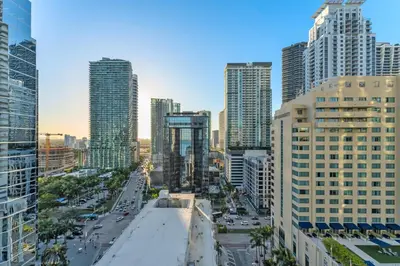 a view of a city with tall buildings at Perfectly Located Miami 3BR with Stunning Views in Miami