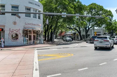 a city street with cars driving down a street at Breathtaking Direct Bay Views 2 bedroom condo with parking in Miami