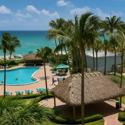 Beachfront one bedroom in the Tides in Hollywood