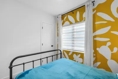 a bedroom with a bed and a window at Miami 3BR Cruise Port Calle 8 Brickell South Beach in Miami