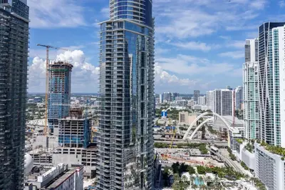 a view of a city with tall buildings at 3209 Apt in Heart of Downtown with Pool a Gym and Spa in Miami