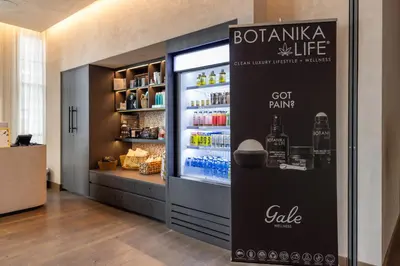 a store with a refrigerator with drinks in it at 2414 Chic Stay in Miami Downtown with Bay and City Views a Pool and Gym in Miami