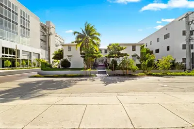 an empty street in a city with buildings at Brickell Stay: Near Beach Downtown Pet-Friendly in Miami
