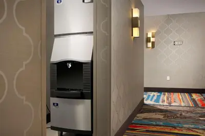 a kitchen with a stove in a room at Homewood Suites by Hilton Miami Downtown/Brickell in Miami