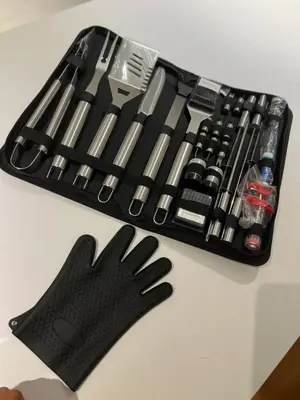 a tool kit with a black glove on a table at Lux Retreat with Pool Near Beach in Fort Lauderdale