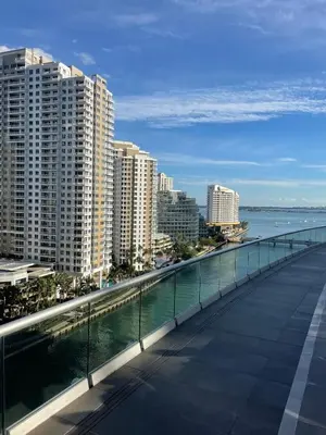 a view of a bridge over a body of water at Luxurious 5-STAR condo at the ICON Brickell in Miami