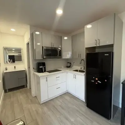 Modern and private studio