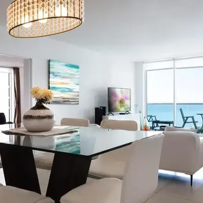 Beachfront 2 BR Apartment full Kitchen- Sian