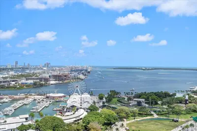 a view of a harbor with boats in the water at MVR - If You Want the Best Views Stay Here in Miami