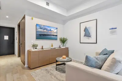 a living room with a couch and a table at MVR - Miami-s #1 Rated 1BR - Sup3rhost Approved in Miami