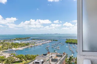 a view of a harbor with boats in the water at MVR Suite-A Stay That Feels Like a Private Resort in Miami