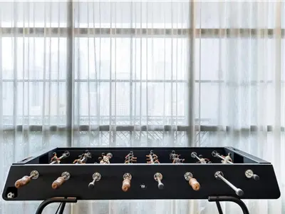 a shelf with a bunch of keys in front of a window at MVR Skyline Luxury in Downtown Miami in Miami