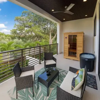Jungle Serene Lux Home with Pool Sauna Ice Bath
