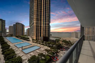 a view of the pool at the hyatt regency miami downtown at Sublime Ocean & Pool View Unit At Icon Brickell in Miami