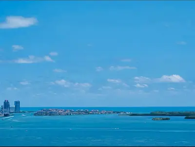 a view of a large body of water at Top Floor Front Facing Penthouse With Breathtaking Views in Miami