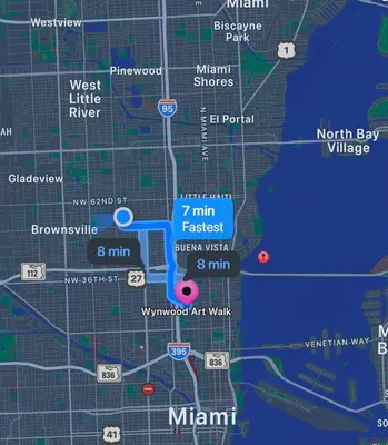 a map of the approximate location of north bay village at HOT TUB and Washer & Dryer in Unit in Miami