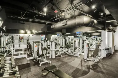 a gym with lots of equipment in a room at Luxury Beachside 3BR 3BA Condo Resort Amenities Pools Gym and Sauna 620 in Miami Beach
