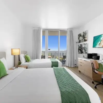 Stylish 2BR High-Rise Retreat w Ocean Views