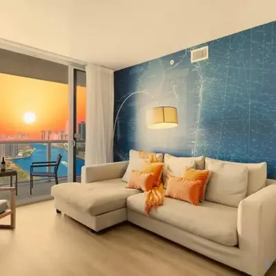 Stylish 1BR High Rise Retreat w Ocean View