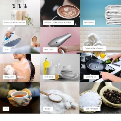 a collage of pictures of different food items at Memory Lane Cozy Home with Pool Lush South Miami in Miami