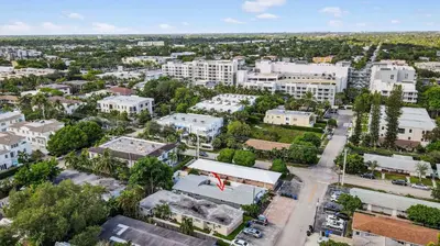 an aerial view of a city with buildings at Victoria Park's Secret #1 - 6ppl in Fort Lauderdale