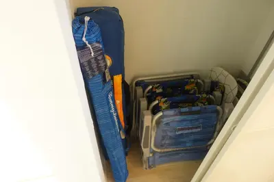 a closet filled with lots of tools at Ocean Reserve STR-01045 in Miami Beach