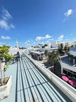 a view from the roof of a building at Incredible South Beach Penthouses with private terrace in Miami Beach