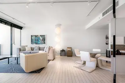 a living room with a couch and a table at OceanView 1B Private Residence at South Beach - 1114 in Miami Beach