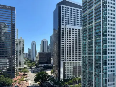 a view of a city with tall buildings at Elegant 1B at Icon Brickell 17th fl Pool, Spa Gym FREE Parking Scenic view in Miami