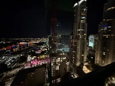 a view of a city at night with buildings at Downtown Miami Excape in Miami