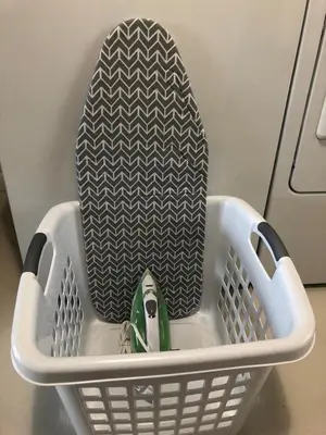 a laundry basket with a baby seat in it at Florida Cozy Home!!! in Hallandale Beach