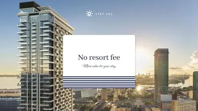 a picture of a city with a sign that says no resort tree at Stylish City Retreat With Private Balcony in Miami