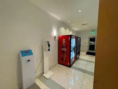 a room with two vending machines in a building at Hollywood Beach, Miami, Oceanfront retreat in Hollywood
