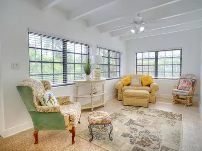 a living room with two chairs and a couch at Holiday Home Guest House at the Ocean by Interhome in Fort Lauderdale