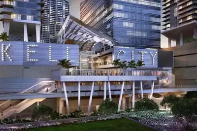 a rendering of a building in a city at night at Prime Brickell Stay with Pool Gym & Parking in Miami