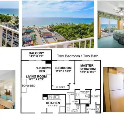 2 BR-11th Floor Corner Unit - Fort Lauderdale Beach Resort