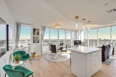 an apartment with a view of the city at Elegant Condo with Stunning Views in Dtwn Hollywood in Hollywood