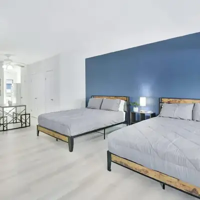 Beachside Escape with King Bed plus 2 Queens Miami