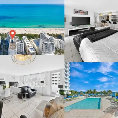 Miami Beach Studio with shared Heated Pool & Gym