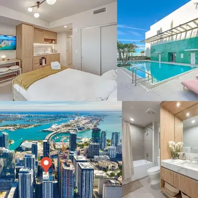 Modern MIA Worldcenter Studio with Balcony Pool & Gym