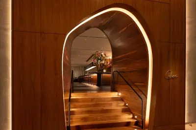 a hallway with an archway in a building at Pier Sixty-Six in Fort Lauderdale