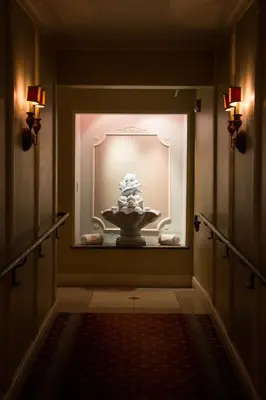 a room with a large window with a bowl in it at The Lago Mar Beach Resort and Club in Fort Lauderdale