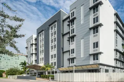 an exterior view of a building at SpringHill Suites Miami Downtown/Medical Center in Miami