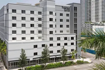 a rendering of the front of a building at Fairfield Inn & Suites By Marriott Fort Lauderdale Downtown/Las Olas in Fort Lauderdale