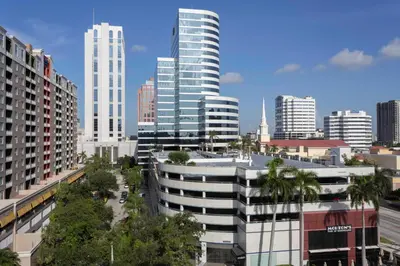 a view of a city with tall buildings at Fairfield Inn & Suites By Marriott Fort Lauderdale Downtown/Las Olas in Fort Lauderdale