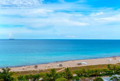a beach with people on the sand and the ocean at Oceanview Private Condo at 1 Hotel & Homes -906 in Miami Beach