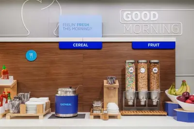 a grocery store with food items on a counter at Holiday Inn Express & Suites Miami - Hialeah by IHG in Hialeah