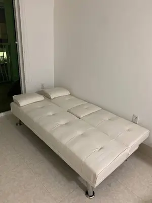 a white bed in a room next to a window at Centric Modern, Stylish Brickell / Miami + FREE Parking in Miami