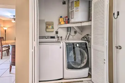 a washer and dryer in a small kitchen at 7545 Southwest 124th Street in Miami